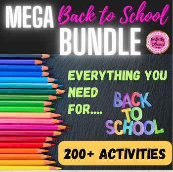 Preview of Back to School MEGA Activity BUNDLE | Includes Everything You Need!