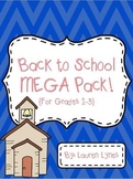 Back to School MEGA Pack! {Grades 1-3}