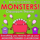 Back to School - MONSTERS CLASSROOM THEME