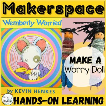 Preview of Back to School | Makerspace Activity | SEL | Worry Doll | Avery Label |