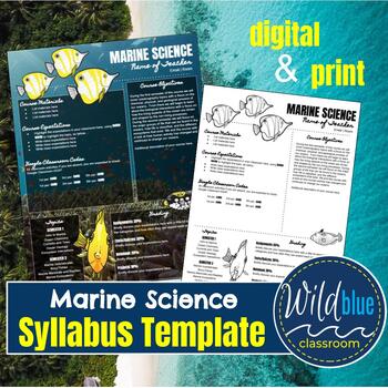 Preview of Back to School - Marine Science Syllabus | First Day of School