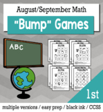 Back to School Math 1st Grade+ Bump Games Bundle