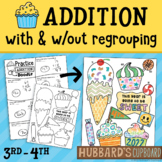 Back to School Math - 2 & 3 Digit ADDITION With & Without 