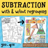 Back to School Math - 2 & 3 Digit SUBTRACTION With & Witho