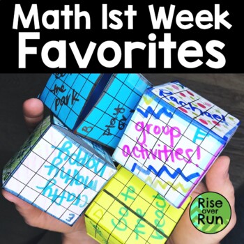 Preview of Ice Breakers & Back to School Math Activities for Middle School
