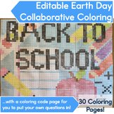 Back to School Math Activity │Collaborative Coloring Poste