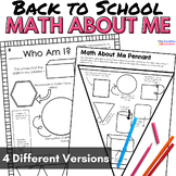 Back to School Math Activity | Middle School