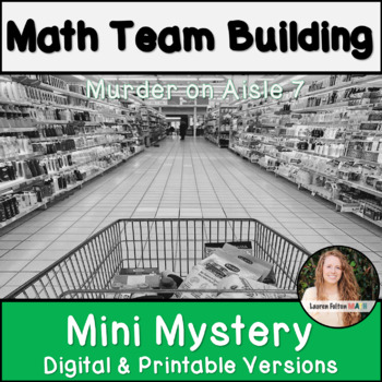 Preview of Back to School Math Activity for Middle School | 7th 8th Grade Algebra 1 Mystery