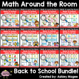 Back to School Math Around the Room Task Cards Center Acti