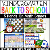 Back to School Math Center Games and Activities