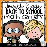 Back to School Math Centers FOURTH GRADE