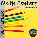 Back to School Math Centers Kindergarten