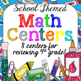 Back to School Math Centers | Back to School Activity {4th