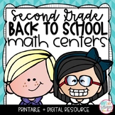 Back to School Math Centers SECOND GRADE