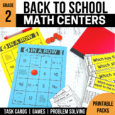 Back to School Math Centers for the First Week of School -