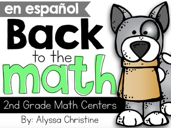 Preview of Back to School Math Centers in Spanish