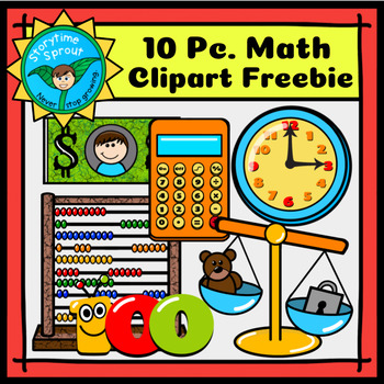 Preview of Back-to-School Math Clipart Freebie (10 Pc.)