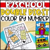 Back to School Math Color by Code Pictures Double Digit Ad