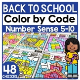 Back to School Math Coloring Activities Worksheets Number 