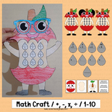 Back to School Math Craft Apple Seed  Activities Addition 