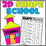 Back to School Math Craft w/ 2D Shapes & Shape Attributes 