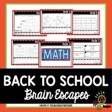 Back to School Math Escape Room Activity for Middle School