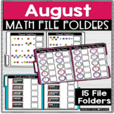 Back to School Math File Folders and Activities | AUGUST