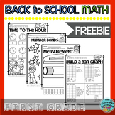 Back to School Math First Grade Freebie