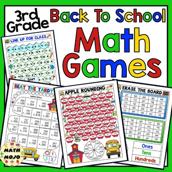 Preview of Back to School Math Games - 3rd Grade