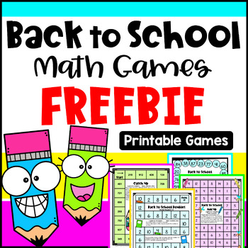 Preview of Free Back to School Math Games - Fun Beginning of the Year Math Activities