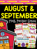 Back to School Math Games for Partners