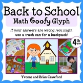 Back to School Math Goofy Glyph for 4th grade | Art + Math
