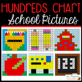 Back to School Math - Hundreds Chart Mystery Pictures