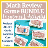 Back to School Math Movement Game Bundle for 3rd and 4th Grade