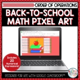 Back to School Math Pixel Art | Order of Operations