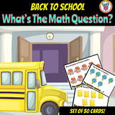 Back to School Math Problems Prompt Cards - FREE