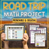 End of the Year Math Project | Road Trip Math Project