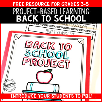 Preview of Back to School Math: Project Based Learning 3rd 4th 5th 6th