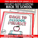 Back to School Math: Project Based Learning 3rd 4th 5th 6th