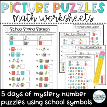 Math picture store puzzles