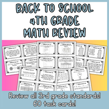 Preview of Back to School Math Review | Beginning of 4th Grade | Eureka 4th grade Math