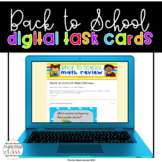 Back to School Math Review: Digital Task Cards
