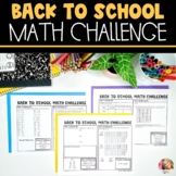 Back to School Math Skill Review - 3rd Grade