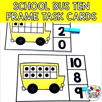 Preview of Back to School Math Task Box for Special Education