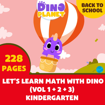 Preview of Back to School Math Workbook Bundle 1 + 2 + 3 for Kindergarten & First Grade