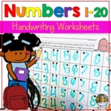 Back to School Math Writing Numbers 1-20 Handwriting Pract