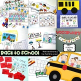 Back to School Math and Literacy Activities