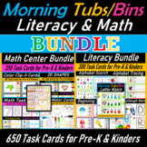Back to School Math and Literacy Centers for Pre-K & Kinde