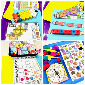 Back to School Math and Literacy Centers for Preschool | Hands-on Learning