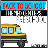 Back to School Math and Literacy Centers for Preschool, Pre-k, TK